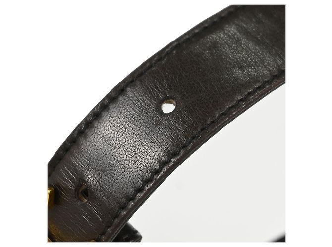 Cintura Chanel CC Turnlock in pelle sottile Nero - vista 7