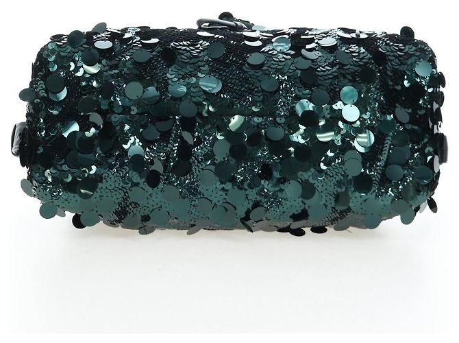 Sac à épaule Prada à sequins Vert - vue 4