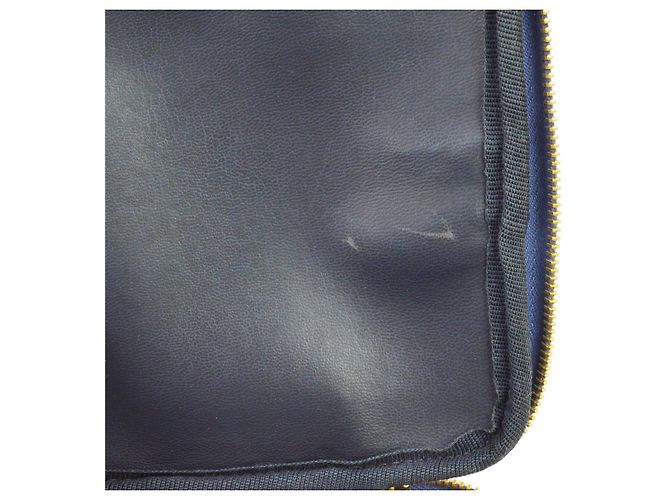 Vanity Neceser Chanel de denim acolchado Azul - vista 7