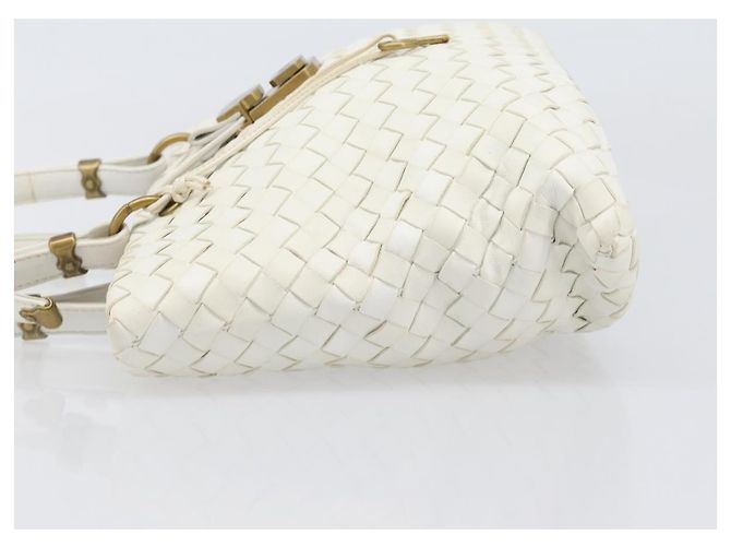 Bottega Veneta Borsa Tote Capri Intrecciato Nappa Medium Bianco - vista 3