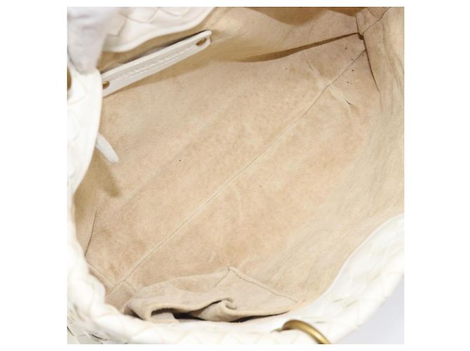 Bottega Veneta Borsa Tote Capri Intrecciato Nappa Medium Bianco - vista 4
