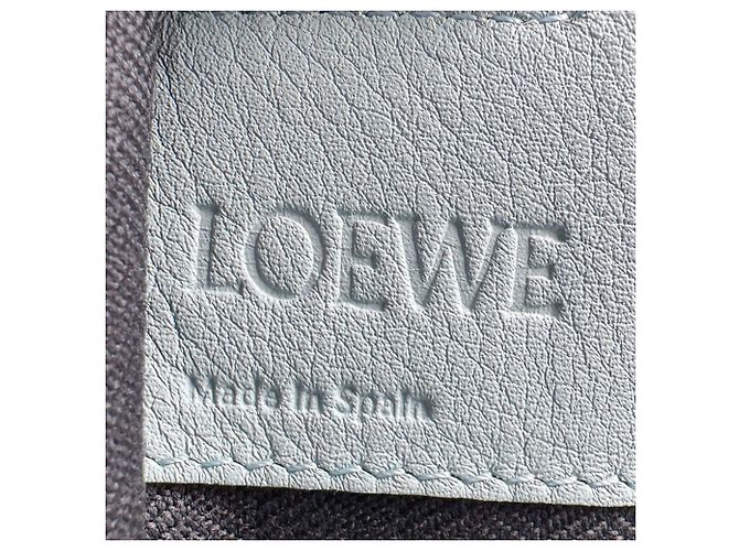 Bolsa de mão Loewe Hammock Medium em couro Azul claro - vista 13