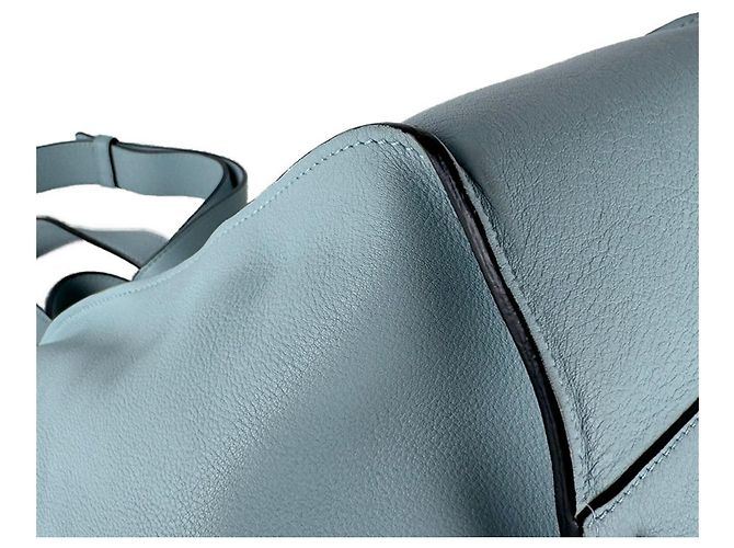 Bolsa de mão Loewe Hammock Medium em couro Azul claro - vista 8