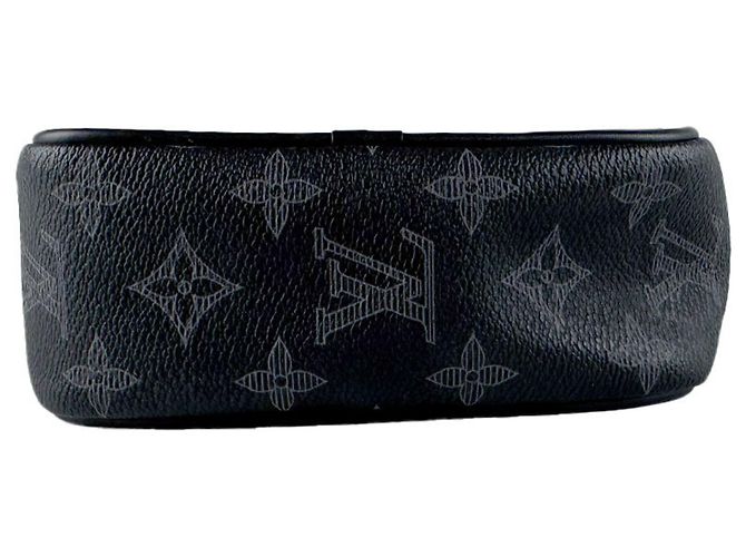 Vivienne Bolsa de Ombro Louis Vuitton Monogram Eclipse Marrom Preto Caqui Monograma - vista 4