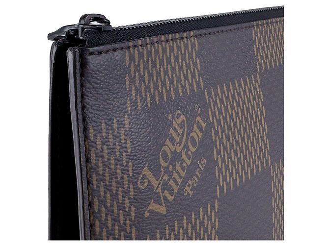 Borsa a pochette Louis Vuitton Damier Giant NIGO Pochette Jour Damier ebene - vista 6