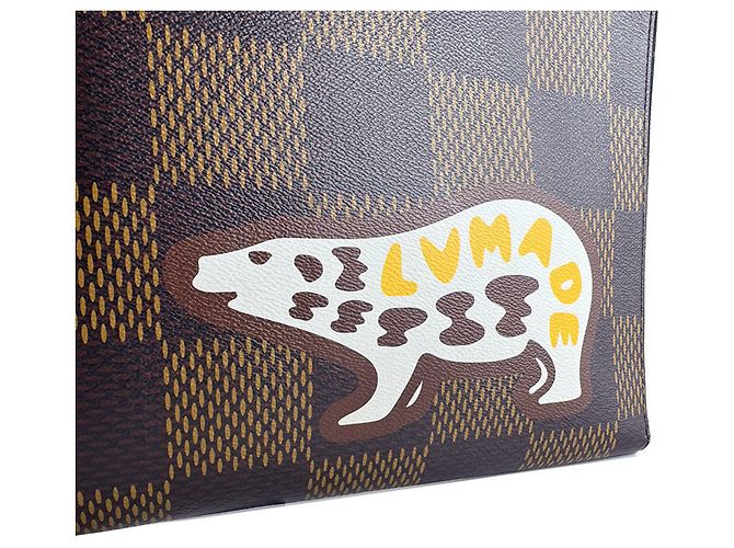Borsa a pochette Louis Vuitton Damier Giant NIGO Pochette Jour Damier ebene - vista 9