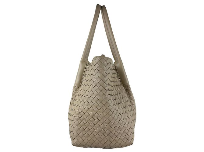 Borsa a mano/Tote Bag Bottega Veneta Intrecciato Beige - vista 2