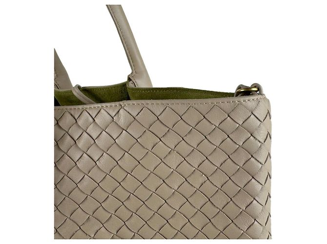 Borsa a mano/Tote Bag Bottega Veneta Intrecciato Beige - vista 5