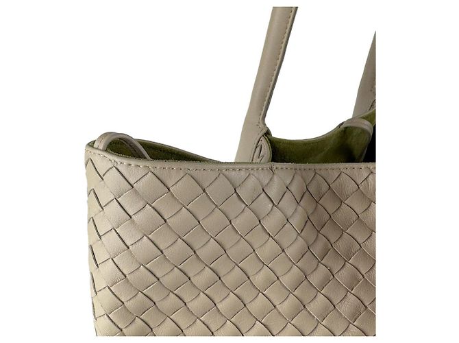 Borsa a mano/Tote Bag Bottega Veneta Intrecciato Beige - vista 6
