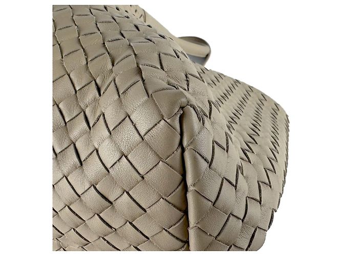 Borsa a mano/Tote Bag Bottega Veneta Intrecciato Beige - vista 7