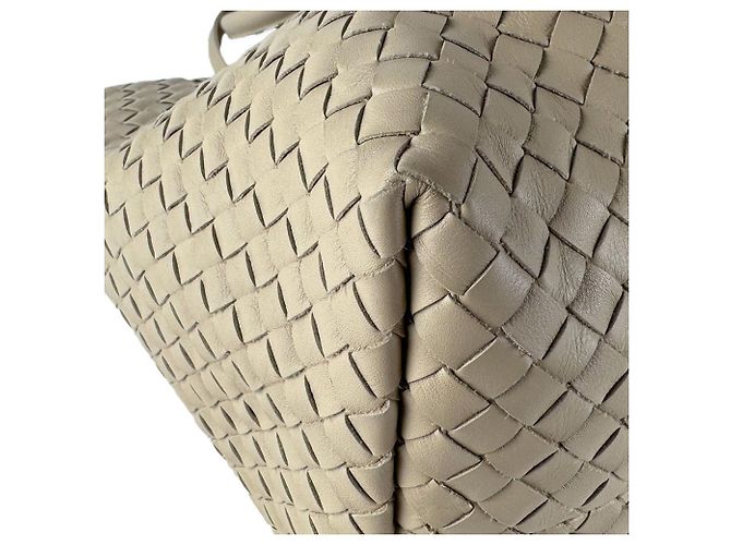 Borsa a mano/Tote Bag Bottega Veneta Intrecciato Beige - vista 8
