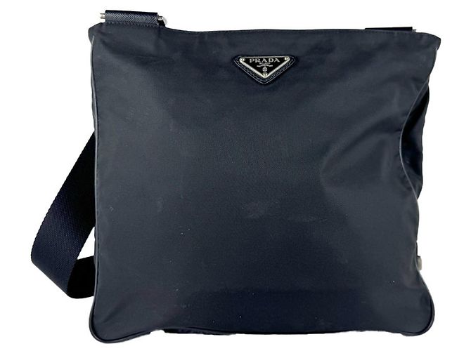 Prada Nylon Schultertasche Schwarz - Ansicht 3