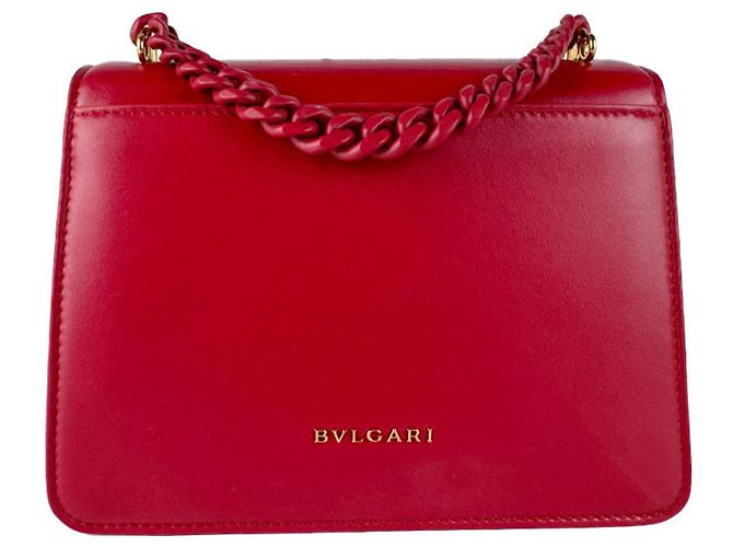 Bulgari Borsa a tracolla Bvlgari Serpenti Forever in pelle rossa Rosso - vista 3