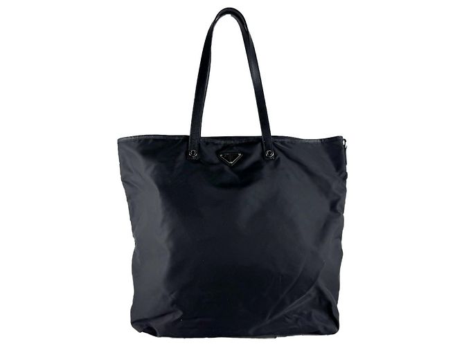 Prada Nylon Tote Bag Black Multicolore Multiple colors - view 3
