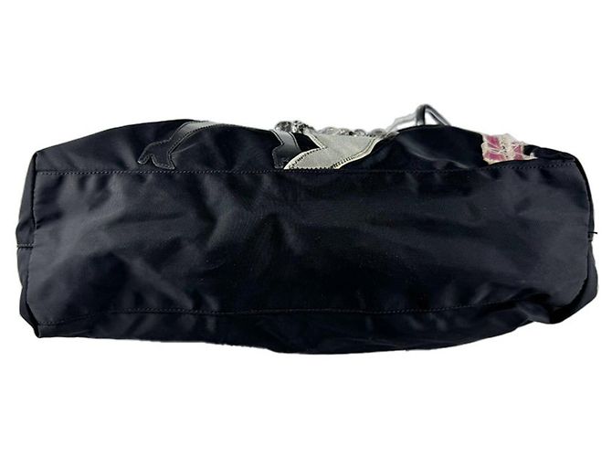 Prada Nylon Tote Bag Black Multicolore Multiple colors - view 4