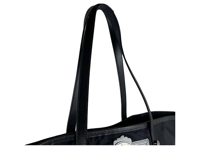 Prada Nylon Tote Bag Black Multicolore Multiple colors - view 9