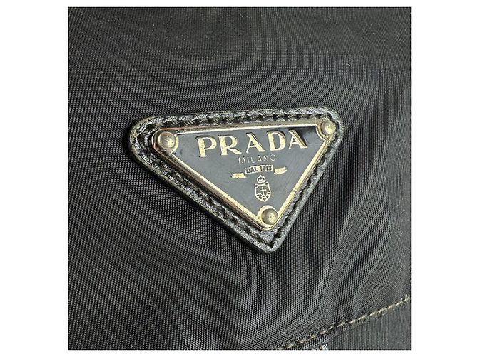 Borsa a tracolla Prada in nylon e pelle Nero - vista 11