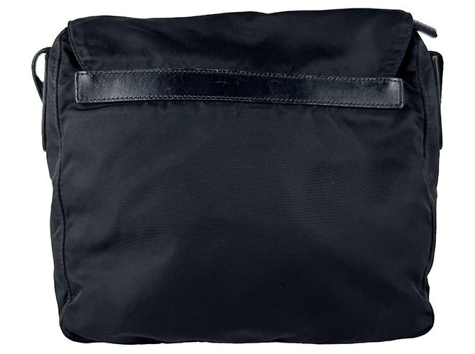 Borsa a tracolla Prada in nylon e pelle Nero - vista 3