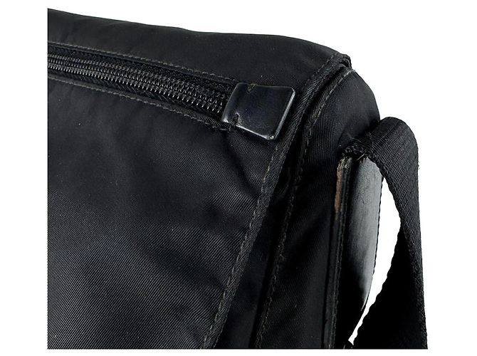 Borsa a tracolla Prada in nylon e pelle Nero - vista 6