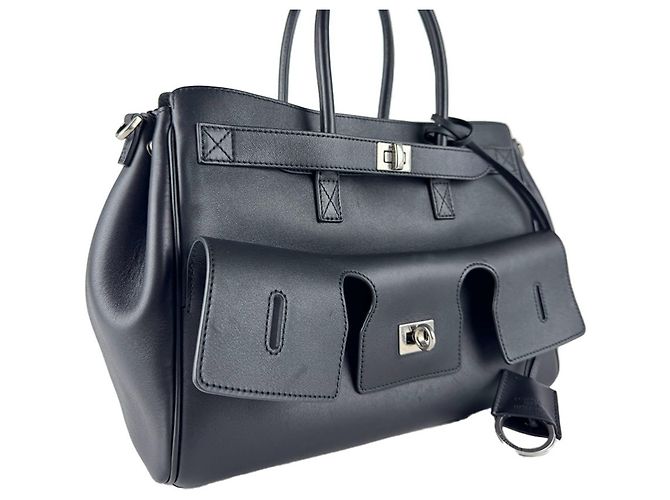 Everyday Bolsa de mão Balenciaga em couro preto - vista 10