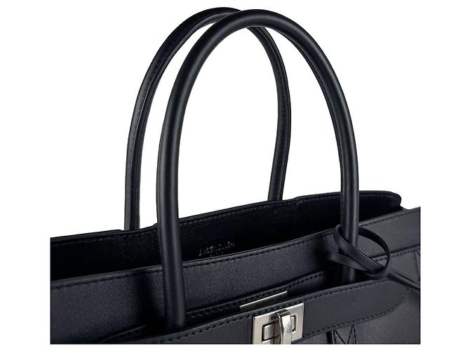 Everyday Bolsa de mão Balenciaga em couro preto - vista 9