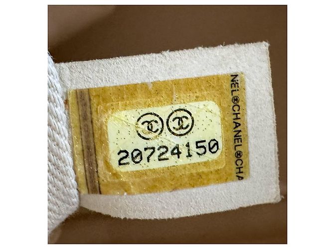 Bolsa Chanel em ráfia e couro Light Beige Bege - vista 13
