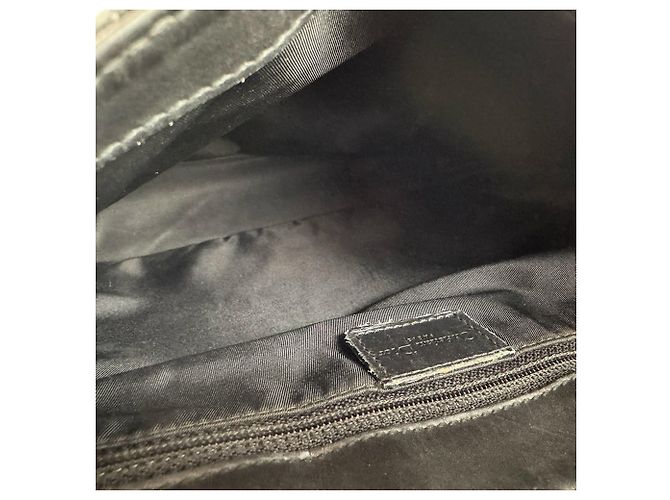 Borsa a tracolla Christian Dior in tela e pelle nera Nero - vista 11