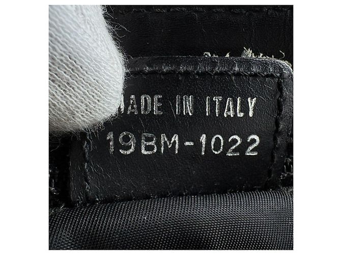 Borsa a tracolla Christian Dior in tela e pelle nera Nero - vista 13