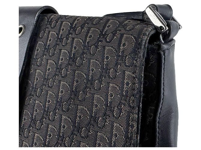 Borsa a tracolla Christian Dior in tela e pelle nera Nero - vista 5