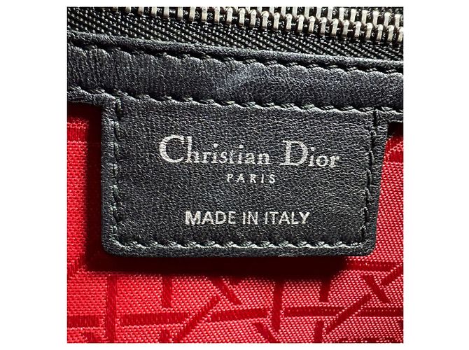Borsa a mano in pelle nera Christian Dior Nero - vista 13