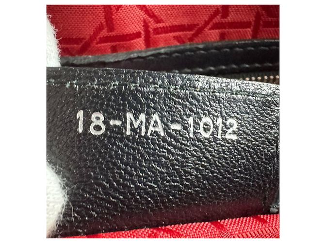 Borsa a mano in pelle nera Christian Dior Nero - vista 14