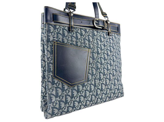 Borsa Tote/Spalla Christian Dior Navy Blu navy - vista 10