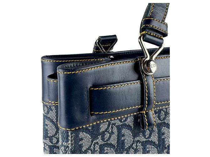 Borsa Tote/Spalla Christian Dior Navy Blu navy - vista 6