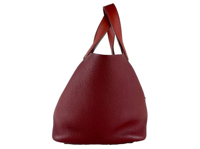 Hermès Hermes Picotin Lock PM Handtasche Braun Rot - Ansicht 2