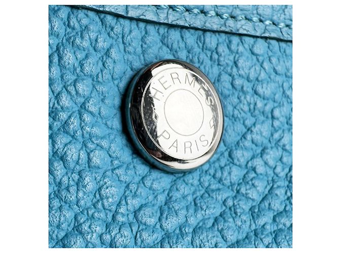 Hermès Borsa Hermes Garden Party TPM 30 Blu - vista 11