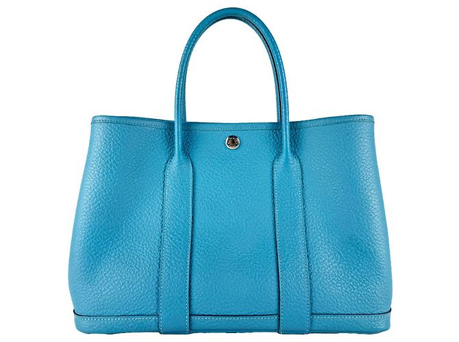 Hermès Borsa Hermes Garden Party TPM 30 Blu - vista 3