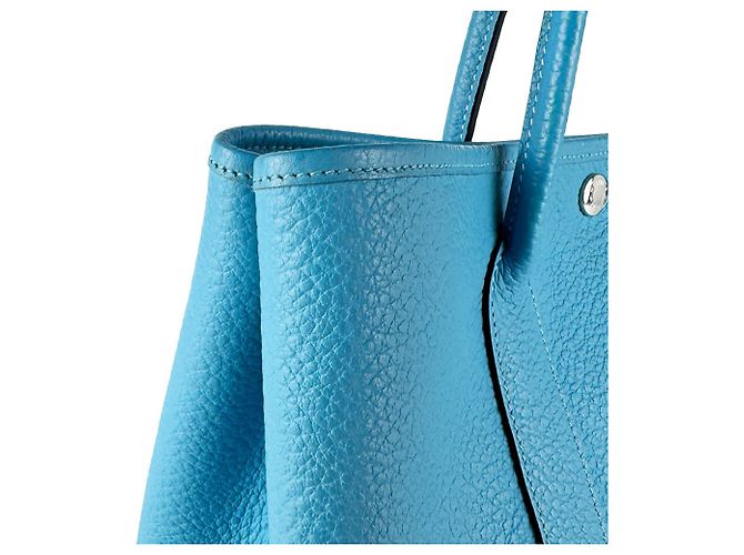 Hermès Borsa Hermes Garden Party TPM 30 Blu - vista 7