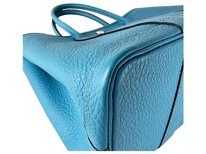 Hermès Borsa Hermes Garden Party TPM 30 Blu - vista 9