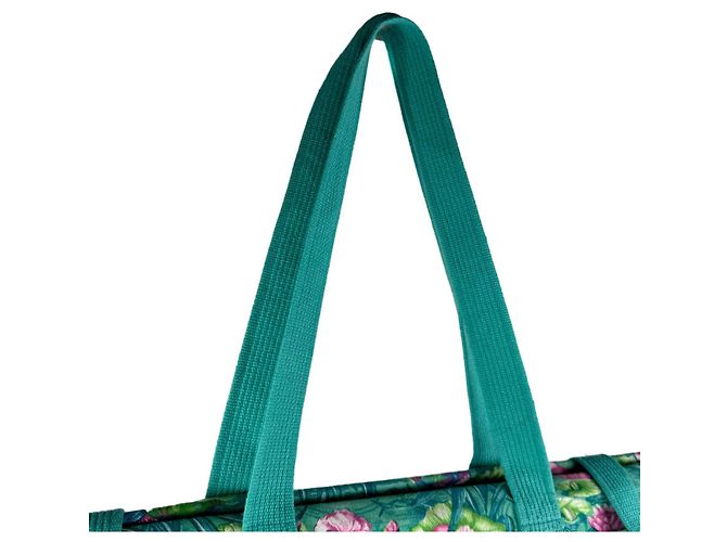 Hermès Bolso Tote Hermes de lona verde - vista 9