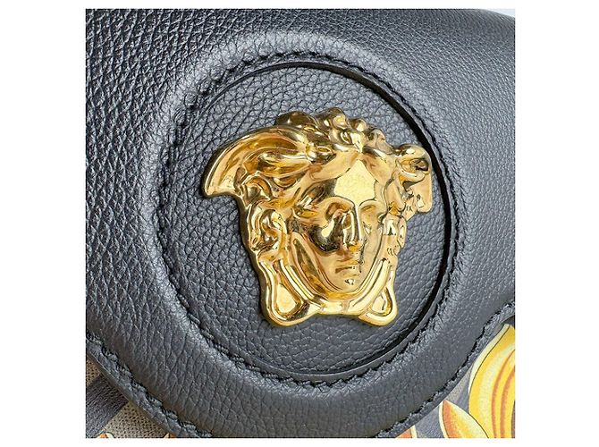 Handtasche/Schultertasche Versace Braun Schwarz Golden - Ansicht 10