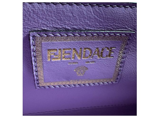 Handtasche/Schultertasche Versace Braun Schwarz Golden - Ansicht 13