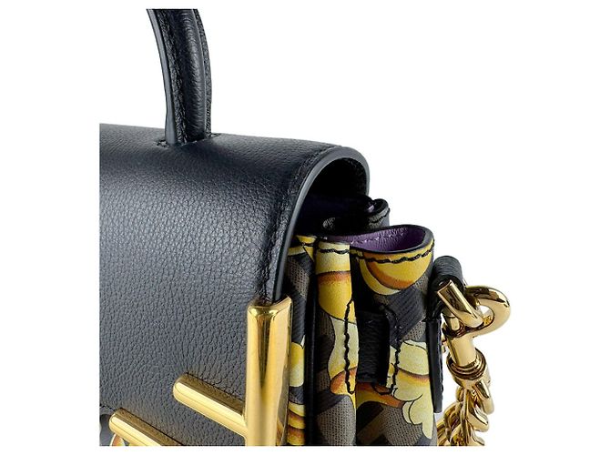 Handtasche/Schultertasche Versace Braun Schwarz Golden - Ansicht 5