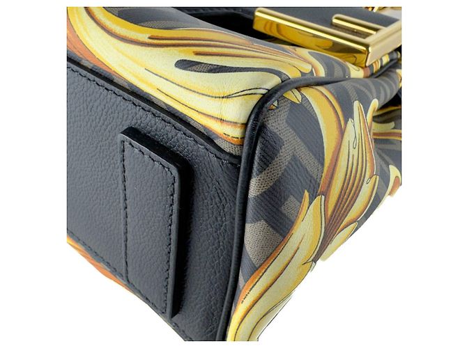 Handtasche/Schultertasche Versace Braun Schwarz Golden - Ansicht 7