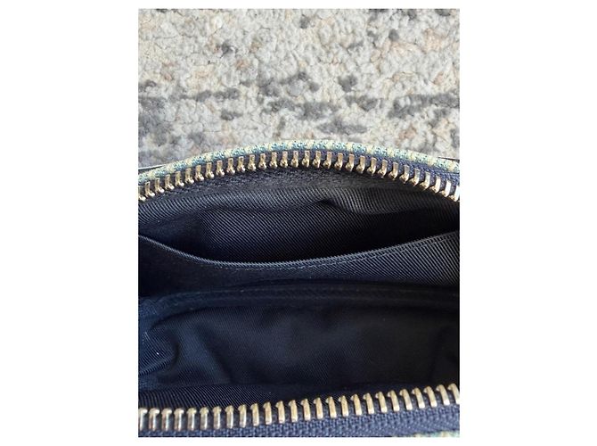 Louis Vuitton Pochette Monogram Denim Blanc Bleu - vue 14