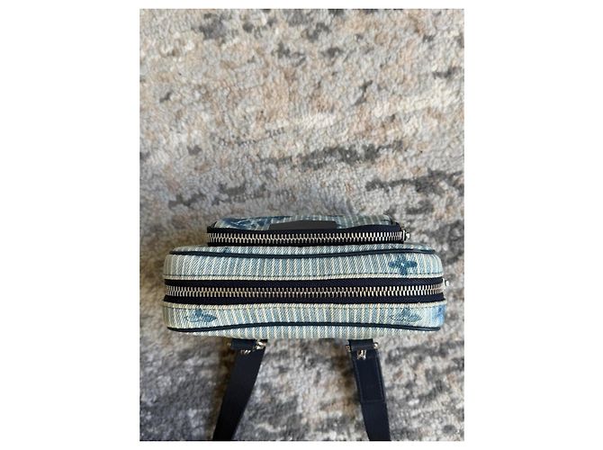 Louis Vuitton Pochette Monogram Denim Blanc Bleu - vue 9