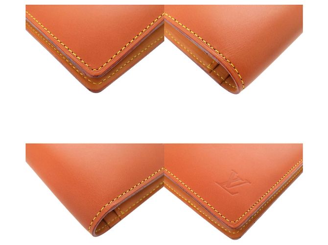 Portafoglio lungo bi-fold Louis Vuitton Caramello - vista 3
