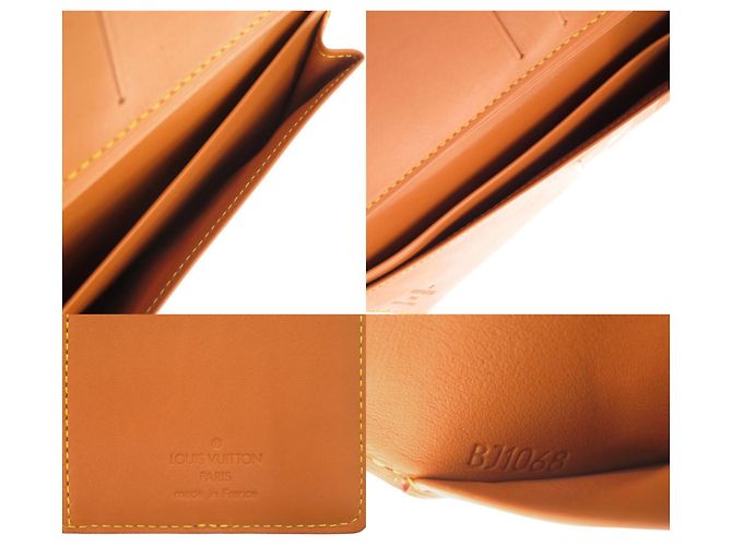 Portafoglio lungo bi-fold Louis Vuitton Caramello - vista 5