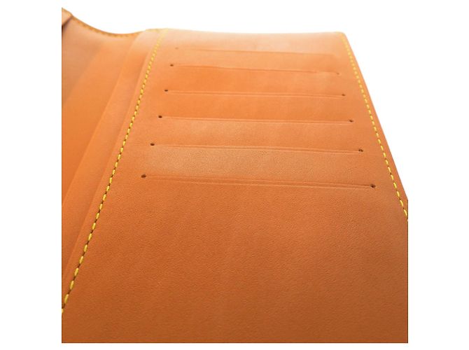 Portafoglio lungo bi-fold Louis Vuitton Caramello - vista 6