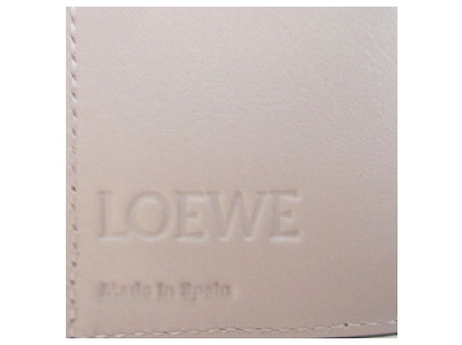 Cartera compacta de piel Loewe Anagram Trifold Verde - vista 8