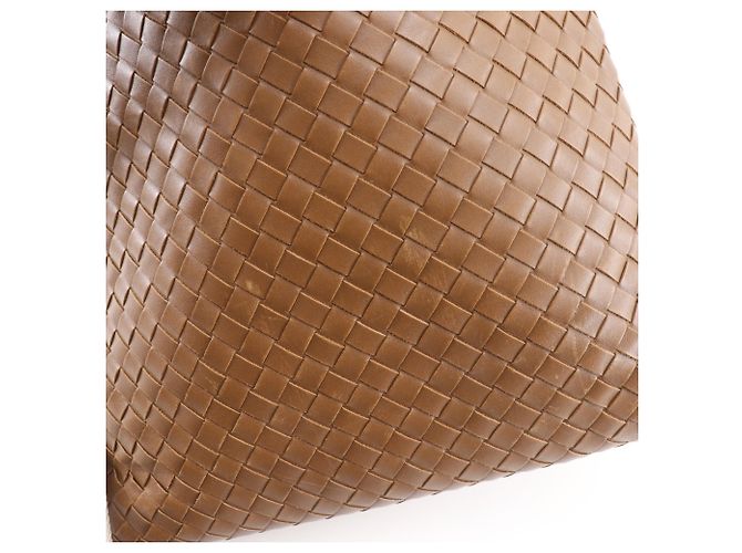Borsa a tracolla Bottega Veneta Intrecciato Marrone - vista 10